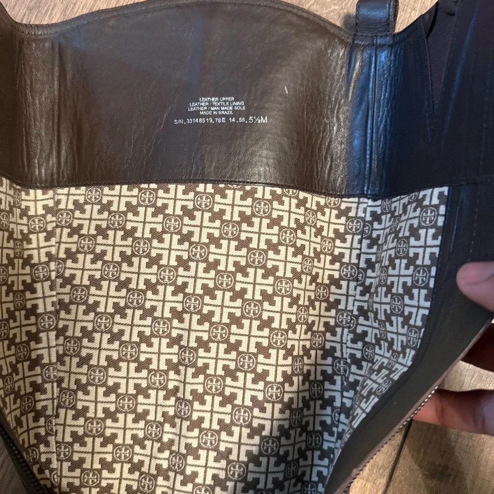 Tory Burch Bristol Brown Riding Boots